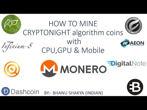 How To Mine Cryptonight Algorithm Coins (Part 1) India Hindi