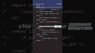 If you're making a number guessing game watch this#coding