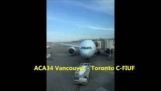 ACA34 Vancouver - Toronto C-FIUF 29/09/2016
