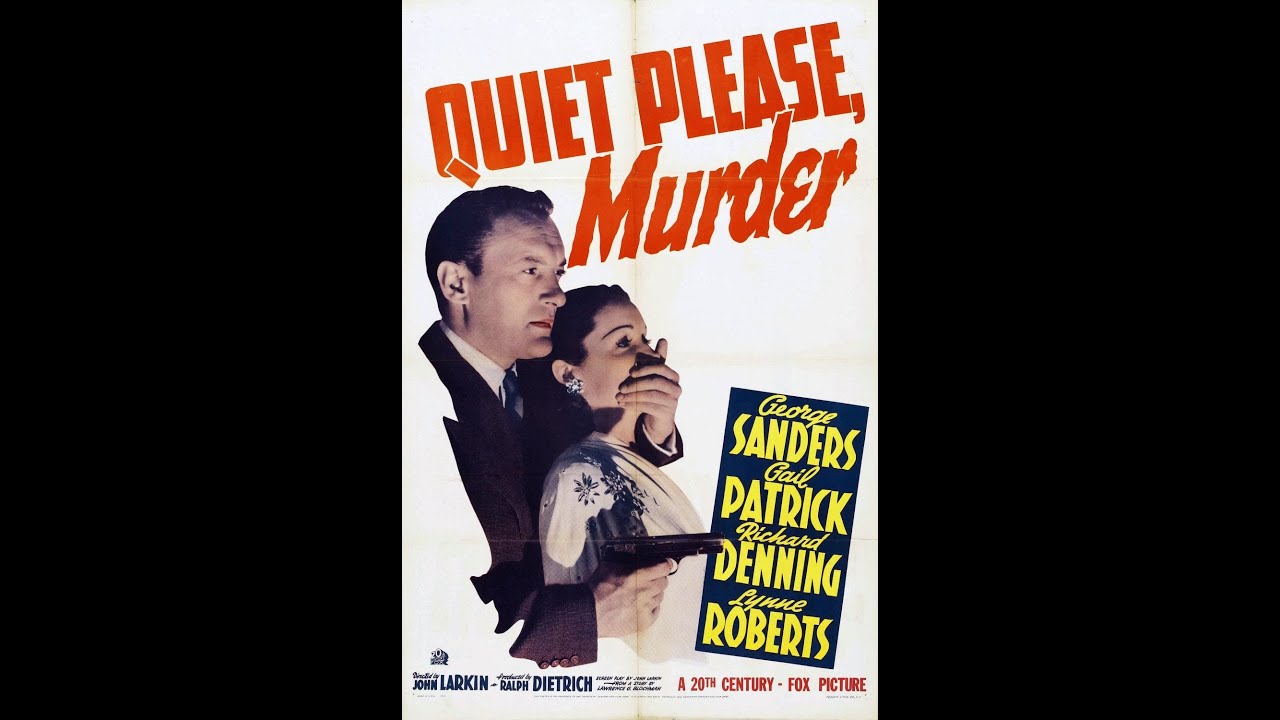 Quiet Please, Murder 1942 Film Noir Thriller 