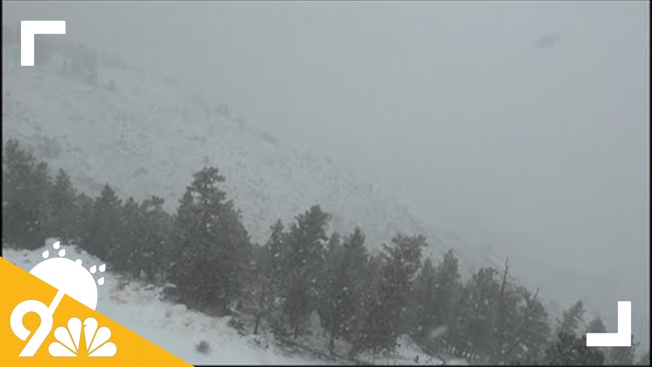 Winter storm brings heavy snow to Colorado - YouTube