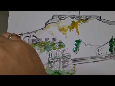 Video: Kako Slikati Akvarelom