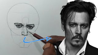 Draw JOHNNY DEPP Like a Pro: Easy Face Drawing Tips for Beginners?