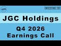 JGC Holdings Q4 2026 Earnings Call Net Profit Rises 15% On Smooth Execution Of Global LNG Operations