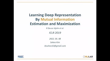 [논문 리뷰] Learning Deep Representation By Mutual Information Estimation and Maximization - 김소희