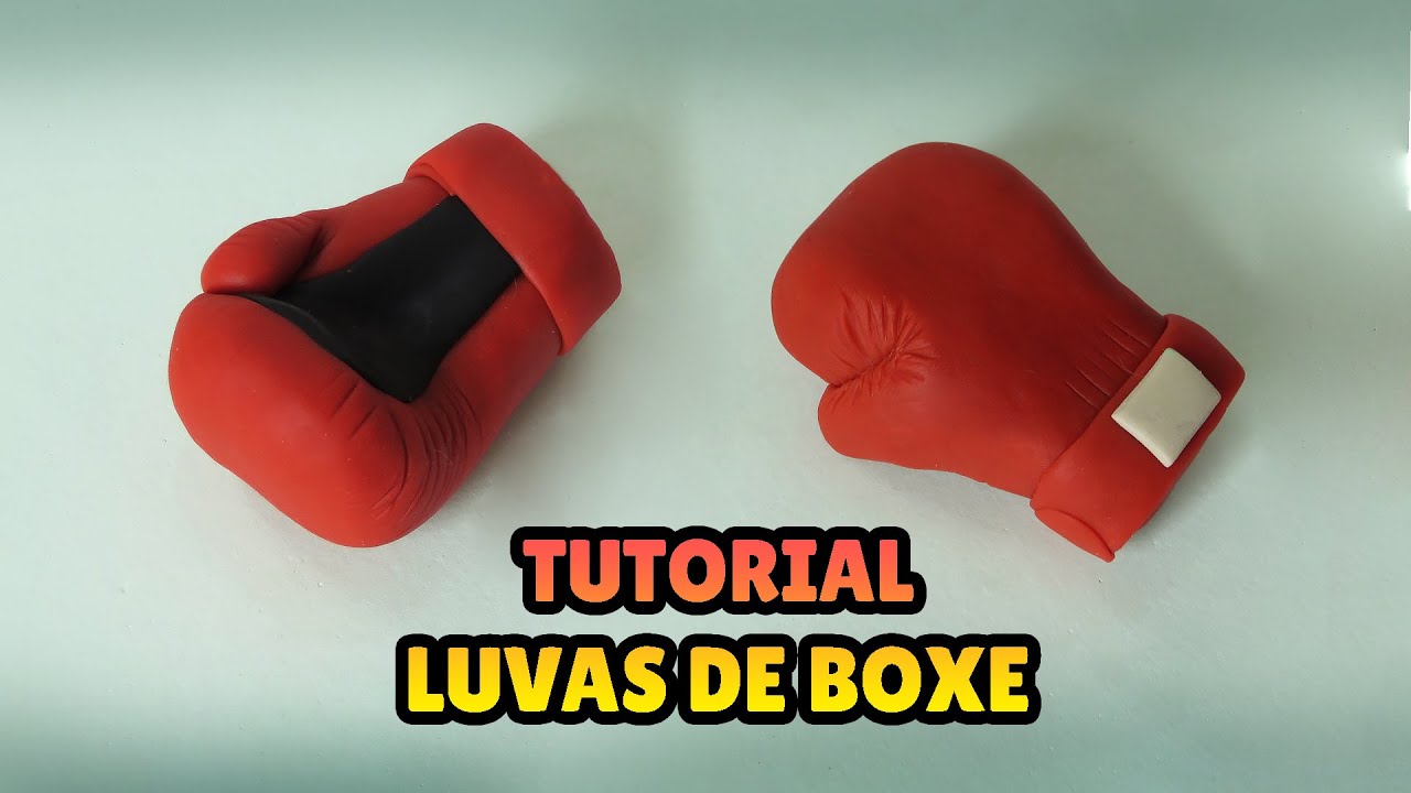🔴 FAÇA LUVAS de BOXE - Tutorial Fácil Biscuit, Pasta Americana, Clay ou Plastilina - DIY