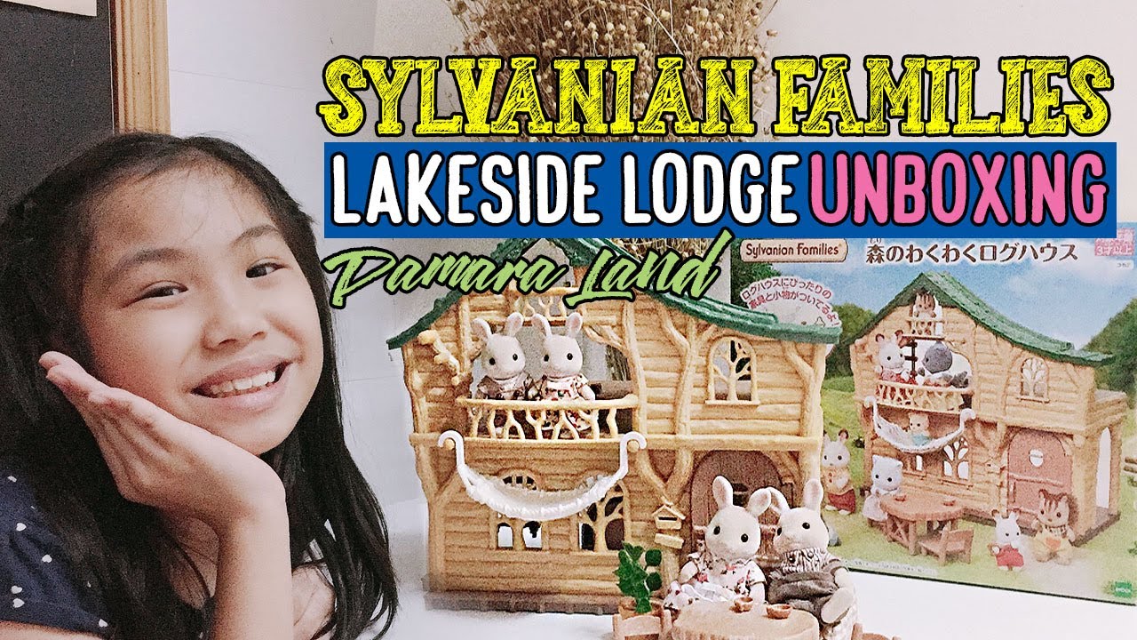 Sylvanian Families Lakeside Lodge Unboxing | Set Up + Milk Bunny Family | Kids Toys |Calico Critters