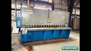 2008 KRRAS RAS 3013 HYDRAULIC PLATE SHEAR - 10' X 1/2" SHEAR CAPACITY