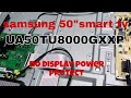 How to repair samsungua50tu8000gxxpger tech phhow  to fix no display power protect samsung  tv