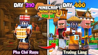 400 NGÀY TRỞ THÀNH NÔNG DÂN TRONG MINECRAFT NÔNG TRẠI VUI VẺ - TÔI ĐÃ LÀ TRƯỞNG LÀNG! screenshot 4