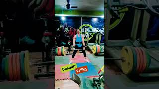 deadlift 215 kg 💪 #gym #trending #viral Resimi