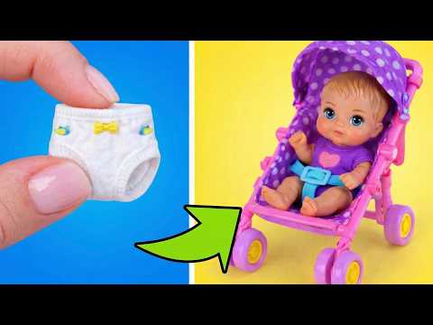 30 DIY Perlengkapan Bayi Barbie! 🍼👶 Kerajinan Lucu & Seru