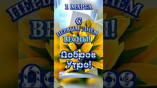 #доброеутро #сдобрымутром #1марта #первыйденьвесны #весна2024 #сдобрымутромоткрыткимузыкальные