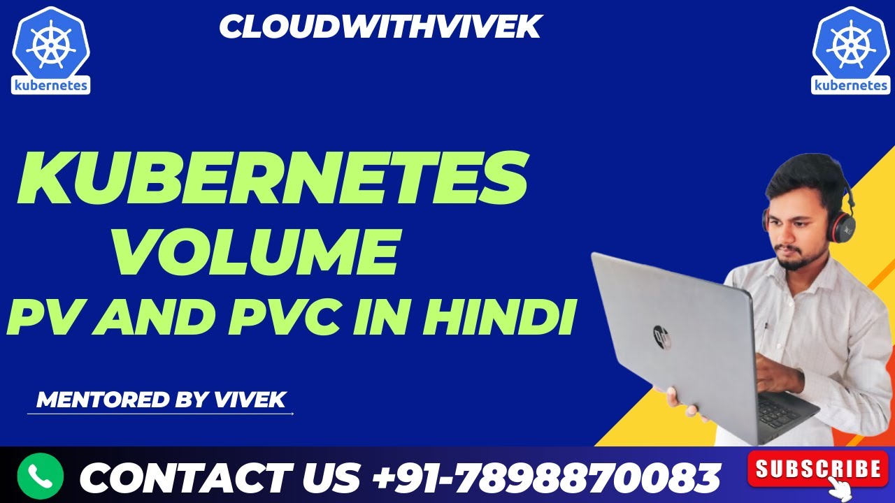 Kubernetes Volume Part-1 In Hindi By VivekRajak || What is Pv and Pvc in Kubernetes volume in hindi