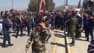 مصدر : شباب غاضبون يطردون موكب الرئيس برهم صالح من الجزيرة السياحية بالموصل