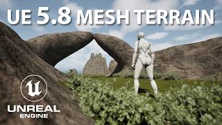 UE 5.8 Mesh Terrain – Finally Real 3D Terrain - Tutorial
