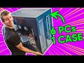 How this PC Case Fits SIX Editing Workstations Inside!