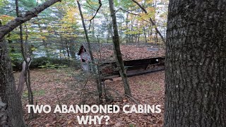 Explored Two Abandoned Cabins On A Beautiful Deserted Lake - What happened here?