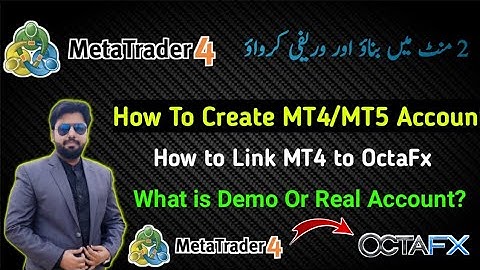 MT4 Real Account and Demo Account Login in Urdu/Hindi | OctaFx Link MT4/MT5 Login || Rashid Ansari