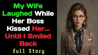 My Wife Laughed While Her Boss Kissed Her… Until I Smiled Back