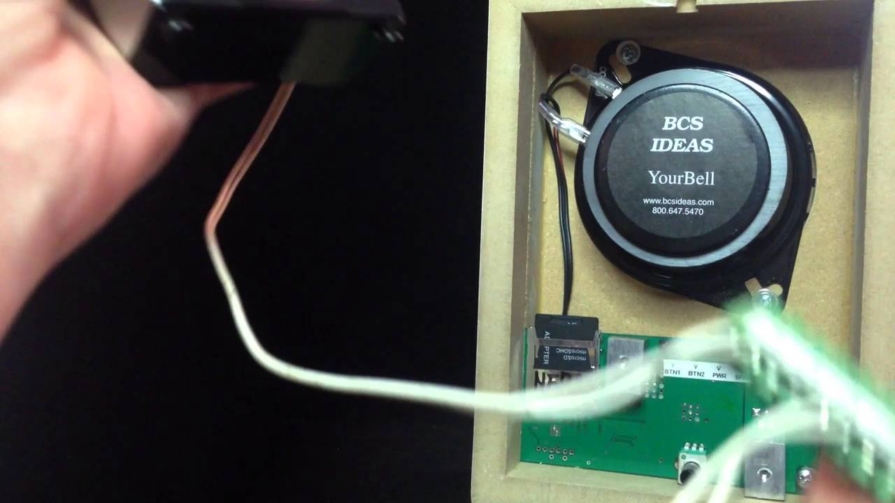 Wiring the Ring video doorbell button to Yourbell mp3 programmable door