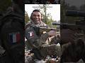 French Soldier Shoots Sniper Rifle During Training 