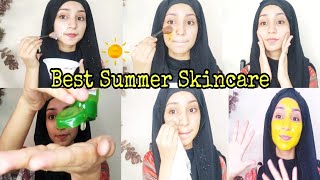 গরমে ঘরে বসেই ত্বকের যত্ন স্টেপ বাই স্টেপ || Best Summer Skincare at home screenshot 4