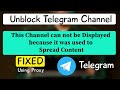 How to Unblock All Telegram Blocked Channel !!