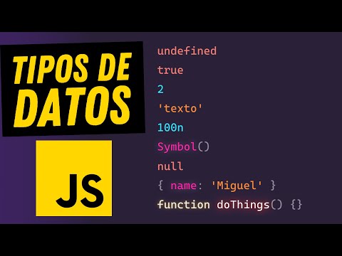 Video: ¿Cuáles son las estructuras de datos en JavaScript?