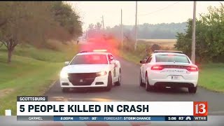 5 killed in Scottsburg crash