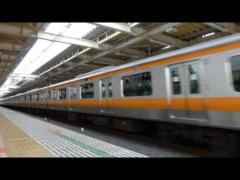 【フルHD】JR中央線E233系(青梅特快) 国立駅通過