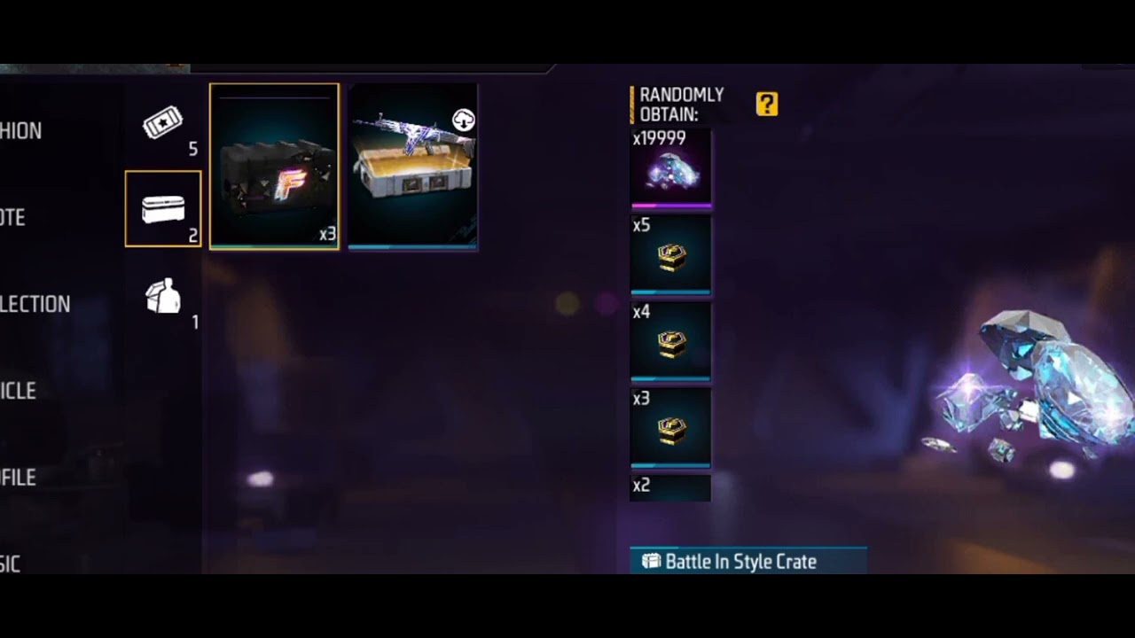 free fire Diamond 20000 box 3 video👇