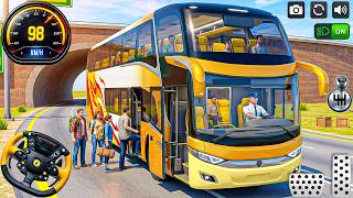 Public Transport Bus Driving 3D: Bus City traffic driving simulator game - Bus android gameplay screenshot 2