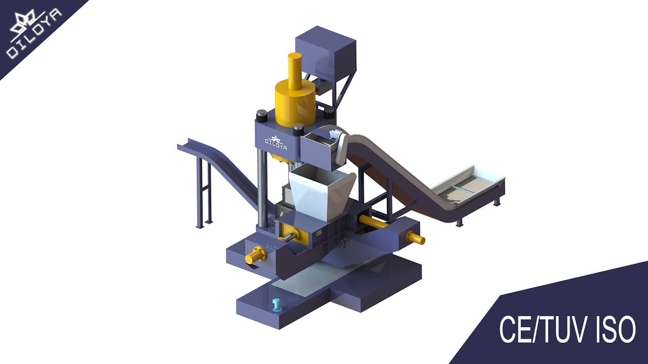 High Density Hydraulic briquetter for brass millings