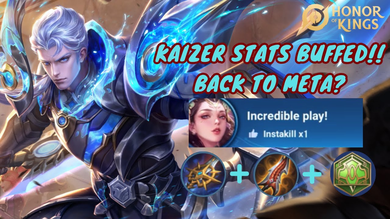 Kaizer VS Fuzi| How GOOD is Kaizer Stats Buff? Has the King Return? Honor of Kings Kaizer NEW Build?