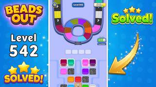 [NEW UPDATE] Beads Out - Level 542 Walkthrough 🧩 | Solution & Gameplay (Voodoo) 🔴