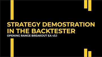 Strategy Demonstration - Opening Range Breakout EA For MT4 & MT5
