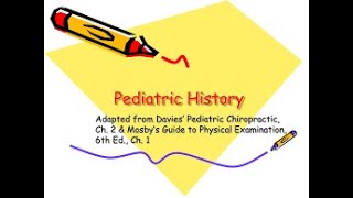 pediatric History taking