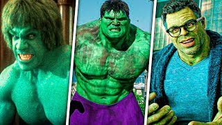 Evolution Of Hulk In Movies \& TV (1962-2023)