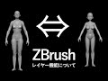ZBrushのレイヤー機能のついて