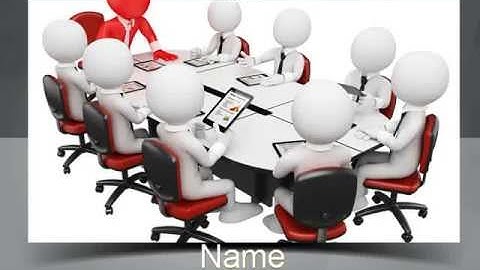 3D Man Business Meeting PowerPoint Template