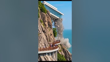 Massive Offshore Platform Collapses and Falls into the Sea – AI Simulation!