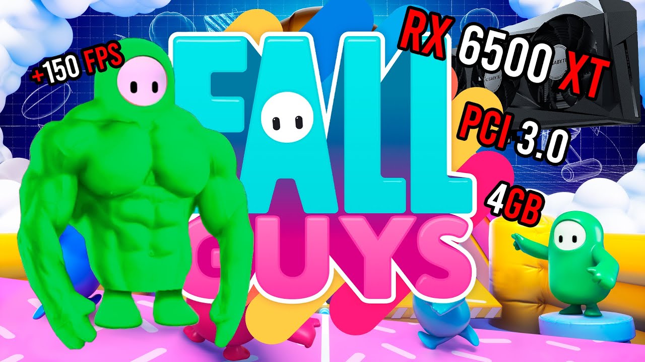 FALL GUYS con la RX 6500 XT PCI 3.0 2023 |Pepelpro #12 - YouTube