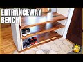 Modern Entranceway Bench | How I Made This Entranceway Bench From Cheap Slabs