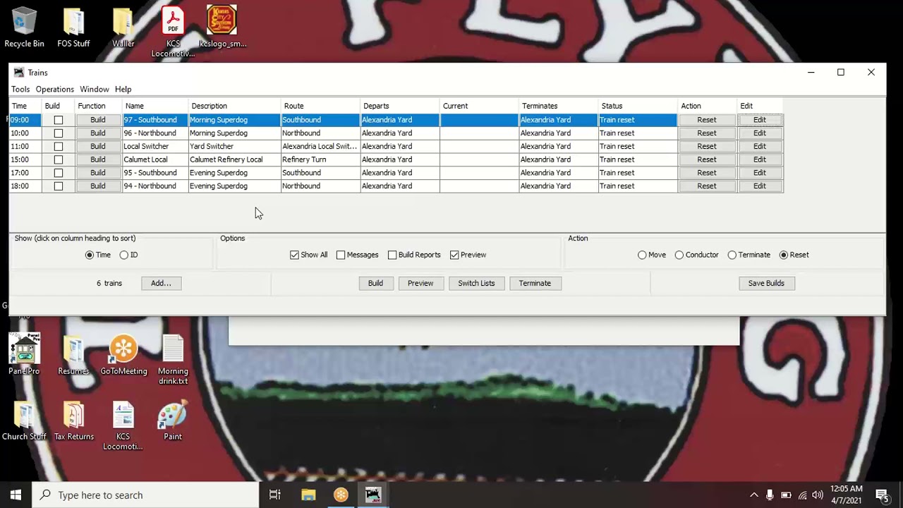 Part 6 - JMRI Operations Menu - Building Trains, Manifests, and Switch ...