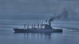 補給艦はまな AOE-424 鹿児島音響測定所