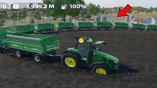 Stworzyłem bardzo długi wózek w FS 23! Rozgrywka w FS 23 | Farming Simulator 23 Timelapse #fs23 screenshot 3