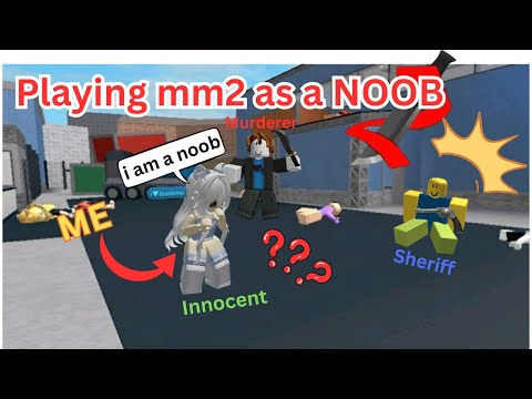 Playing mm2 As A Noob | Roblox | Murder Mystery 2 | This Was So Hard