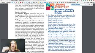Interpreting Standard Deviations