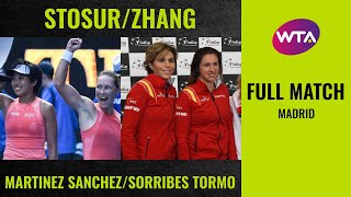 Stosur/Zhang vs. Martinez Sanchez/Sorribes Tormo | Full Match | 2019 Madrid Doubles Round of 16